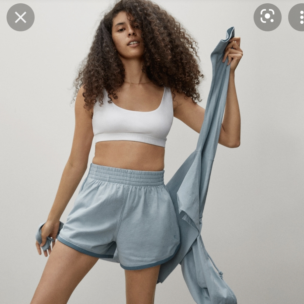 Everlane Retro Jersey Short in Blue, S